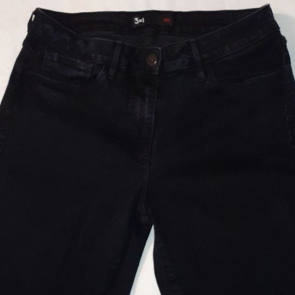 3x1 NYC Black Ankle Zip Jeans‎ Raven 29 USA Made - Picture 4 of 12